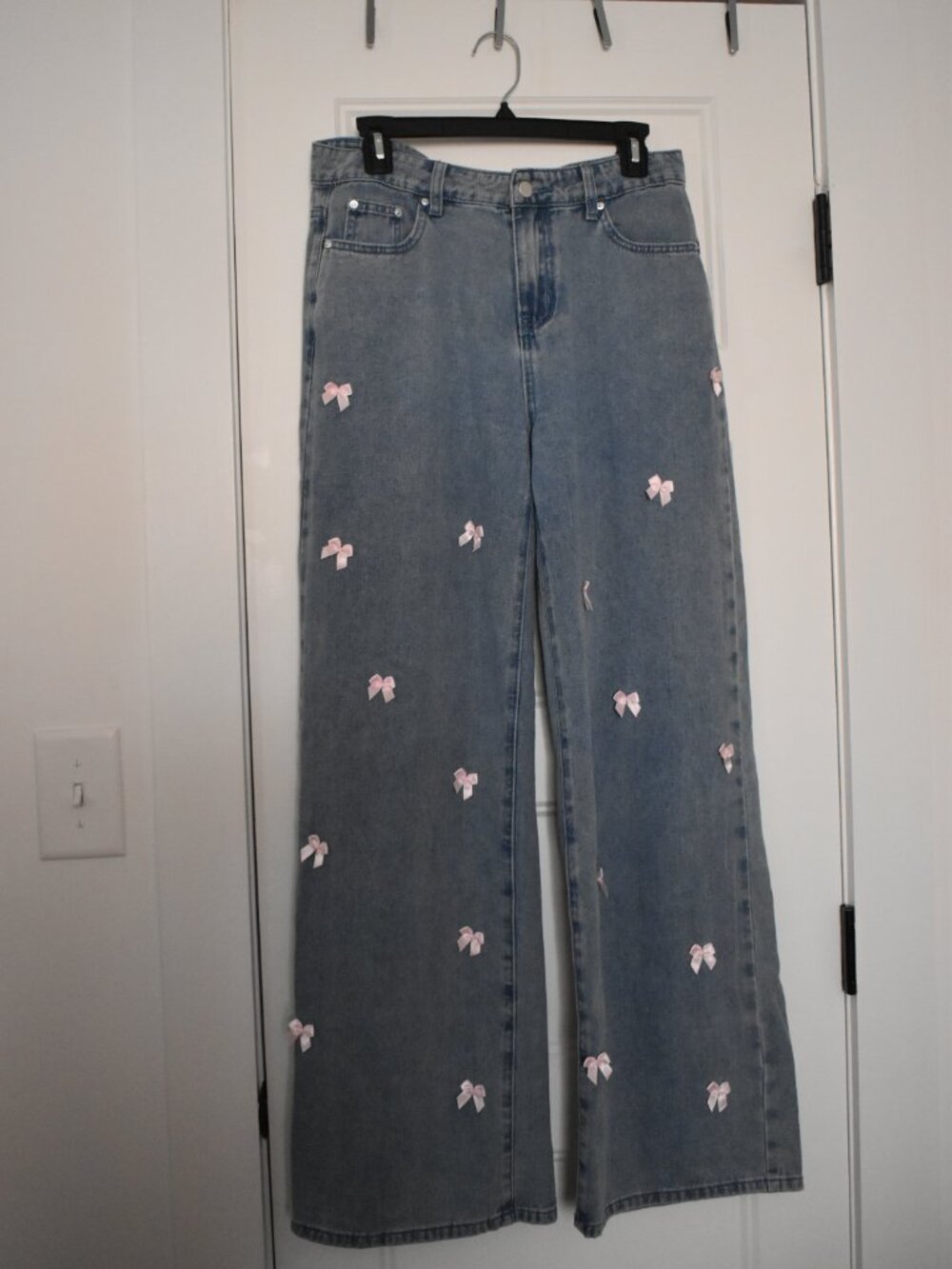 Riley and James Pink Bow Jeans